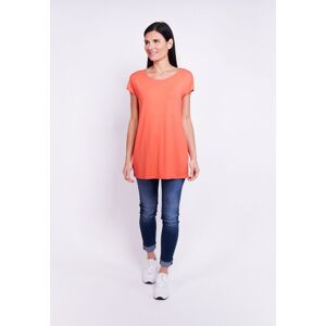 Longshirt SEIDEL MODEN Gr. 50, orange (koralle) Damen Shirts Jersey in schlichtem Design, MADE IN GERMANY Bestseller