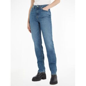 Straight-Jeans TOMMY HILFIGER Gr. 25, Länge 30, blau (mel) Damen Jeans Gerade in blauer Waschung