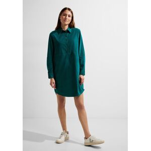 Blusenkleid CECIL Gr. M (40), US-Größen, grün (deep lake green) Damen Kleider Freizeitkleider aus 100% Baumwolle
