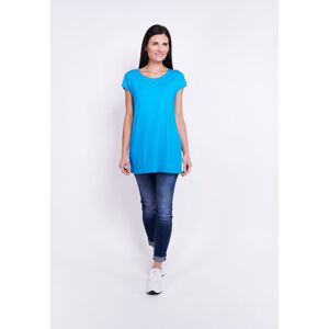 Longshirt SEIDEL MODEN Gr. 48, blau (türkis) Damen Shirts Jersey in schlichtem Design, MADE IN GERMANY Bestseller