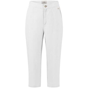 7/8-Hose FYNCH-HATTON Gr. 40, N-Gr, weiß (white) Damen Hosen Leinenhosen aus 100% Leinen