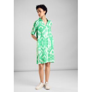 Sommerkleid STREET ONE Gr. 42, N-Gr, grün (soft grass green) Damen Kleider Freizeitkleider mit All-Over Print