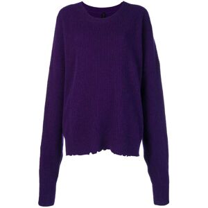 Pro-Ject UNRAVEL PROJECT Oversized-Pullover mit rundem Ausschnitt - Violett XS Female