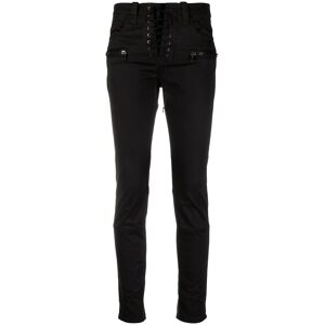 Pro-Ject UNRAVEL PROJECT Cropped-Jeans mit Schnürung - Schwarz 25/26/27/28 Female