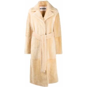 Jil Sander Mantel aus Faux Fur - Gelb 34 Female