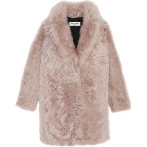 Saint Laurent Shearling-Jacke im Oversized-Look - Rosa 36/34/38 Female