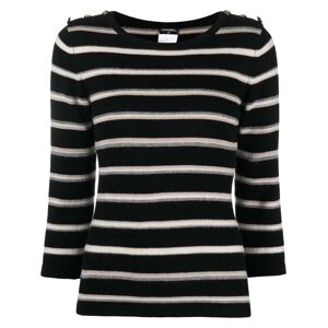 CHANEL Pre-Owned 2010s Kaschmirpullover mit CC-Knöpfen - Schwarz 38 Female