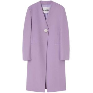 Jil Sander Mantel mit V-Ausschnitt - Violett 34/30/32 Female