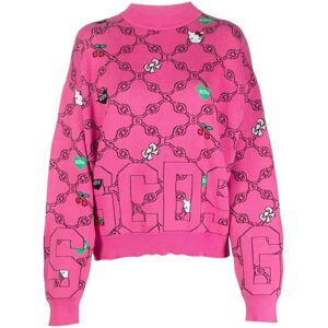 Gcds x Hello Kitty Intarsien-Sweatshirt - Rosa XS/S/M/L/XL Female