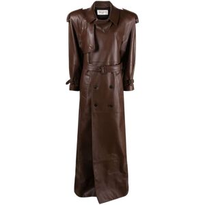 Saint Laurent Trenchcoat aus Leder - Braun 38 Female