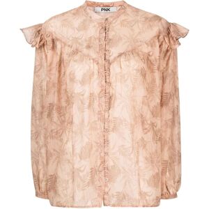 PNK Bluse mit Blatt-Print - Rosa 34/36 Female