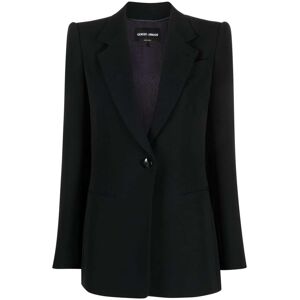 Giorgio Armani Einreihiger Seidenblazer - Blau 40/44 Female