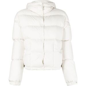 Moncler Ebre logo-patch padded jacket - Weiß 1/2/0 Female