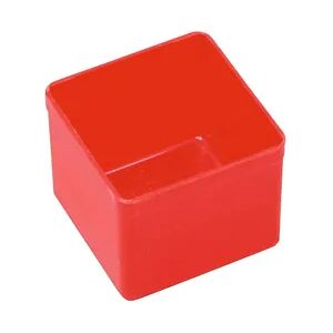 PROREGAL Sortimentskasten EuroPlus Insert   HxBxT 4,5x5,4x5,4cm   Rot