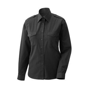 Exner 458 - Pilotenbluse langarm : schwarz 60% Baumwolle 40% Polyester 120 g/m2 46