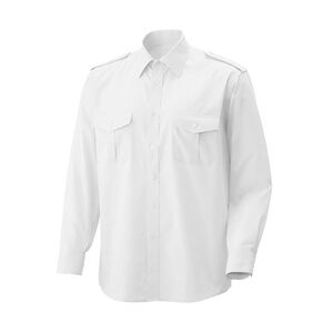 Exner 406 - Pilotenhemd langarm : weiß 60% Baumwolle 40% Polyester 120 g/m2 38