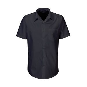 Exner 401 - Oberhemd halbarm : schwarz 60% Baumwolle 40% Polyester 120 g/m2 46