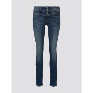 TOM TAILOR Damen Alexa Slim Jeans mit Bio-Baumwolle, blau, Gr. 26/32