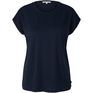 TOM TAILOR DENIM Damen Basic T-Shirt, blau, Gr. M