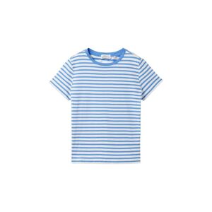 TOM TAILOR DENIM Damen Gestreiftes T-Shirt, blau, Streifenmuster, Gr. M