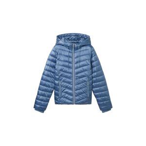 TOM TAILOR Damen Lightweight Jacke mit Kapuze, blau, Uni, Gr. L