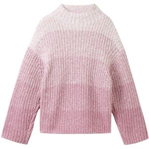 TOM TAILOR Damen Strickpullover mit Farbverlauf, rosa, Farbverlauf / Dip-Dye, Gr. XXXL