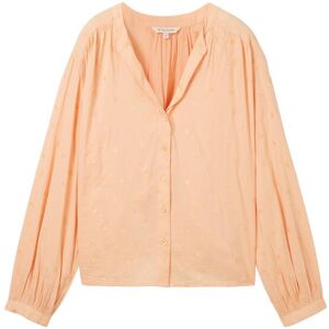 TOM TAILOR Damen Bestickte Bluse, orange, Uni, Gr. 42