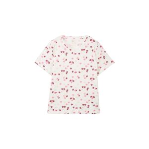TOM TAILOR Damen T-Shirt mit Print, weiß, Print, Gr. XS