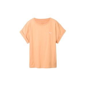 TOM TAILOR Damen T-Shirt mit Stickerei, orange, Gr. M