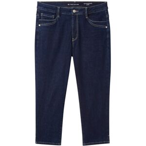 TOM TAILOR Damen Kate Caprijeans, blau, Uni, Gr. 33