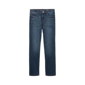 TOM TAILOR Damen Alexa Straight Jeans, blau, Uni, Gr. 34/30