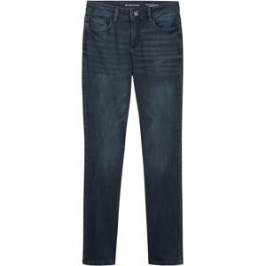 TOM TAILOR Damen Alexa Straight Jeans, blau, Uni, Gr. 28/30