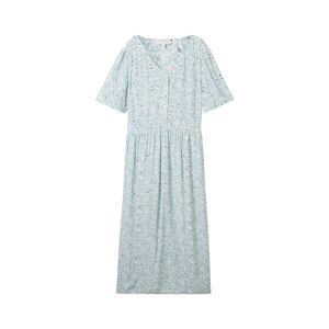 TOM TAILOR Damen Kleid mit Print, blau, Allover Print, Gr. 44