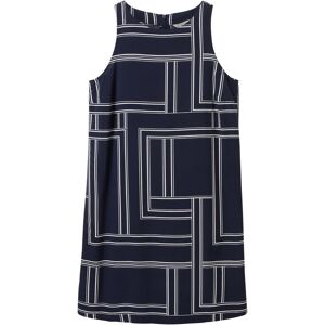 TOM TAILOR Damen Kleid mit Allover-Print, blau, Allover Print, Gr. 40