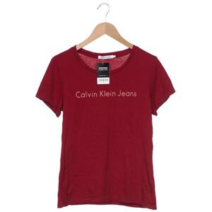 Calvin Klein Jeans Damen T-Shirt, bordeaux, Gr. 42