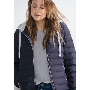 Cecil / Steppjacke mit Kapuze - deep blue / Blau / Obermaterial: 100% Polyester, Kapuze:  80% Baumwolle, 20% Polyester, Füllung: 100% Polyester / XS S M L XL XXL