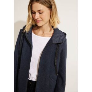 Cecil / Jacke mit Wollanteil - deep blue / Blau / Obermaterial: 60% Viskose, 40% Wolle,  Futter: 100% Polyester / S L XL XXL