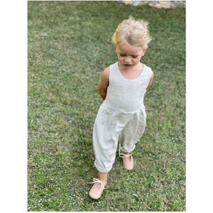 Cigit Sarh Plissee-jumpsuit Aus Leinen, 2-6 Jahre, Natur für Damen - 3–4 Jahre