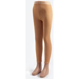 Katia&Bony Kinderstrumpfhose Aus Viskose Mit Wirbelmuster In Beige für Damen - 4–6 Jahre