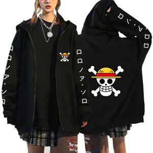 Hshwednesday3 Cosplay Luffy Zoro One Piece Anime Hoodies Männer Jacken Casual Zipper Mantel Harajuku Unisex Hoodie Cartoon Gedruckt Sweatshirts Hip Hop Hoody Streetwear