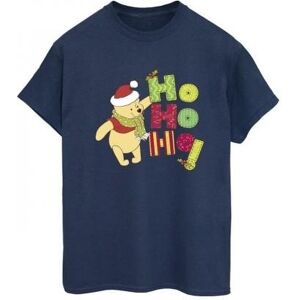 Disney Damen/damen Winnie Puuh Ho Ho Ho Boyfriend-T-Shirt Aus Baumwolle Mit Schal