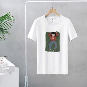Twinflames Sommer Neue Kawaii Übergroßen T-Shirt Weiche Baumwolle T-Shirts Für Frauen Schlafende Mädchen Gedruckt Mode Top Frauen