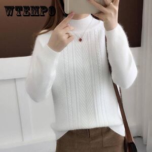 Wtempo Kaschmir Pullover Frauen Rollkragen Frauen Plus Größe Gestrickte Winter Frauen Warme Pullover Weibliche Jumper