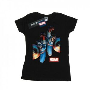 Marvel Damen/damen Falcon Und Captain America Side By Side Baumwoll-T-Shirt
