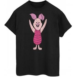 Winnie The Pooh Winnie Puuh Damen/damen Ferkel Baumwoll-Boyfriend-T-Shirt