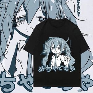 New Young Japanische Y2k Anime Frauen T-Shirt Baumwolle Lose Streetwear Casual Tees Große Größe Kurzarm Hip-Hop Harajuku Tops Frauen Kleidung