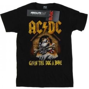 Ac/dc Damen/damen „give The Dog A Bone“-Boyfriend-T-Shirt Aus Baumwolle