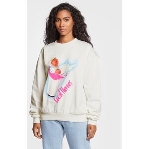 Local Heroes Sweatshirt Strawberry Milk Shake AW22S0016 Écru Oversize M female