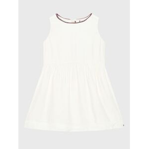 Tommy Hilfiger Kleid für den Alltag Ceremonial KG0KG07020 M Écru Regular Fit 4Y female