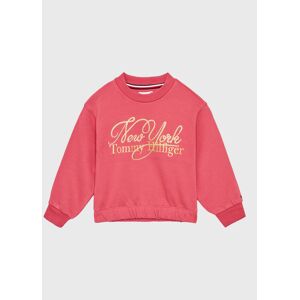 Tommy Hilfiger Sweatshirt Script KG0KG07045 M Rosa Regular Fit 4Y female